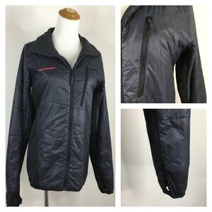 MAMMUT Swiss Design Pertex Quantum Gray Lightweight Zip Pocket Thumbholes Jacket